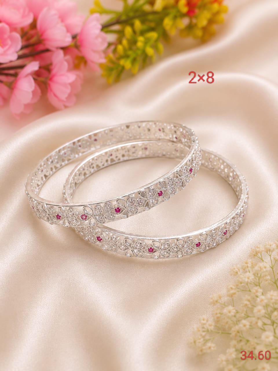 Premium silver daily wear bangles