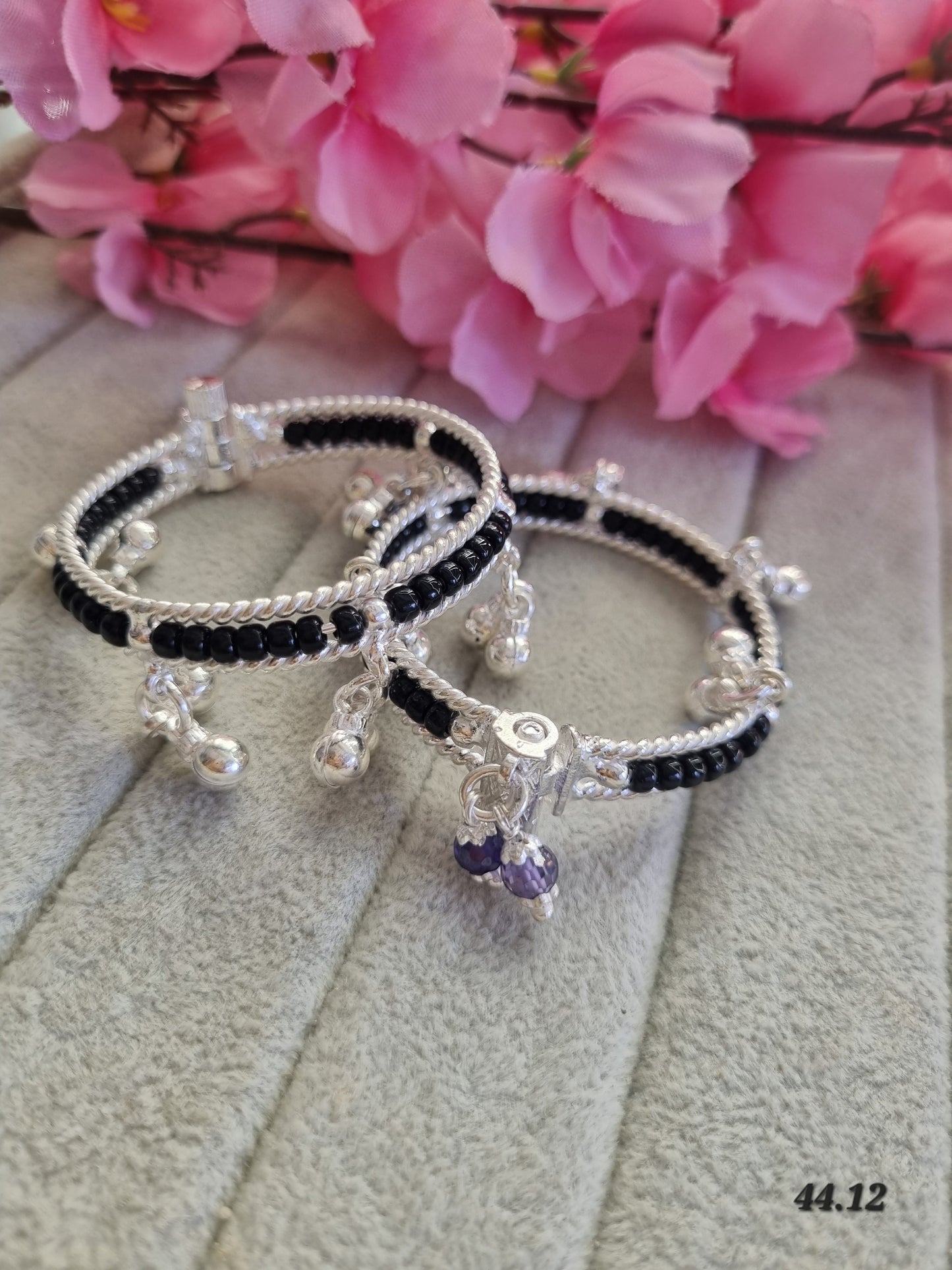 Sliver baby kada payal