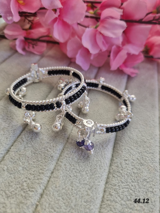 Sliver baby kada payal