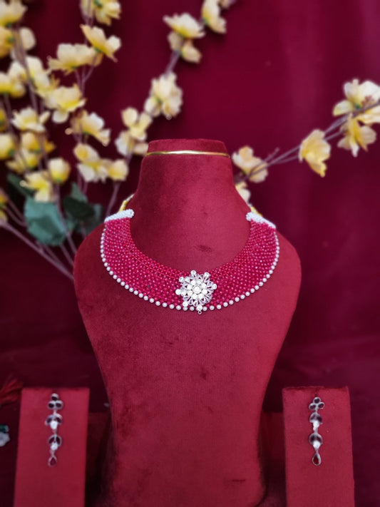 Pure silver nacklace With tops