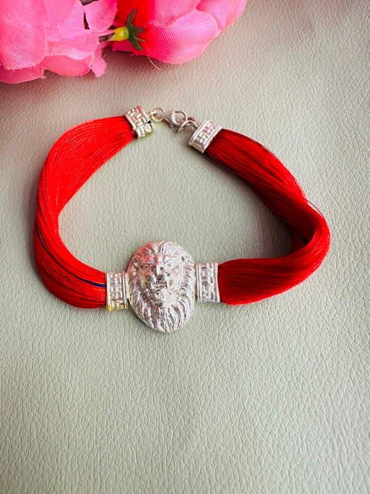 Premium silver rakhi