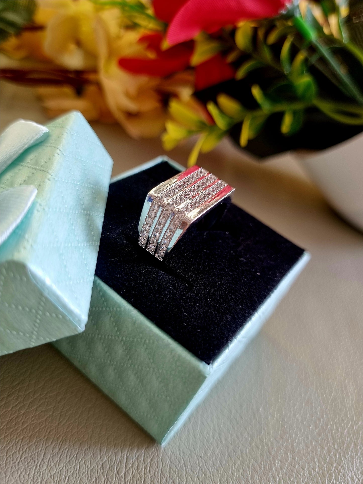 Sliver men's ring
