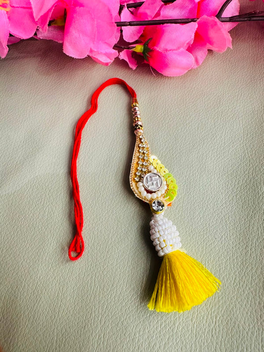 Premium silver rakhi