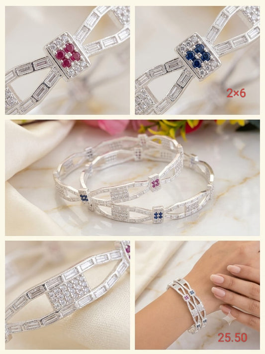 Premium silver daily wear bangles
