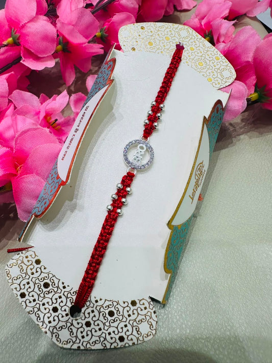 Premium silver rakhi