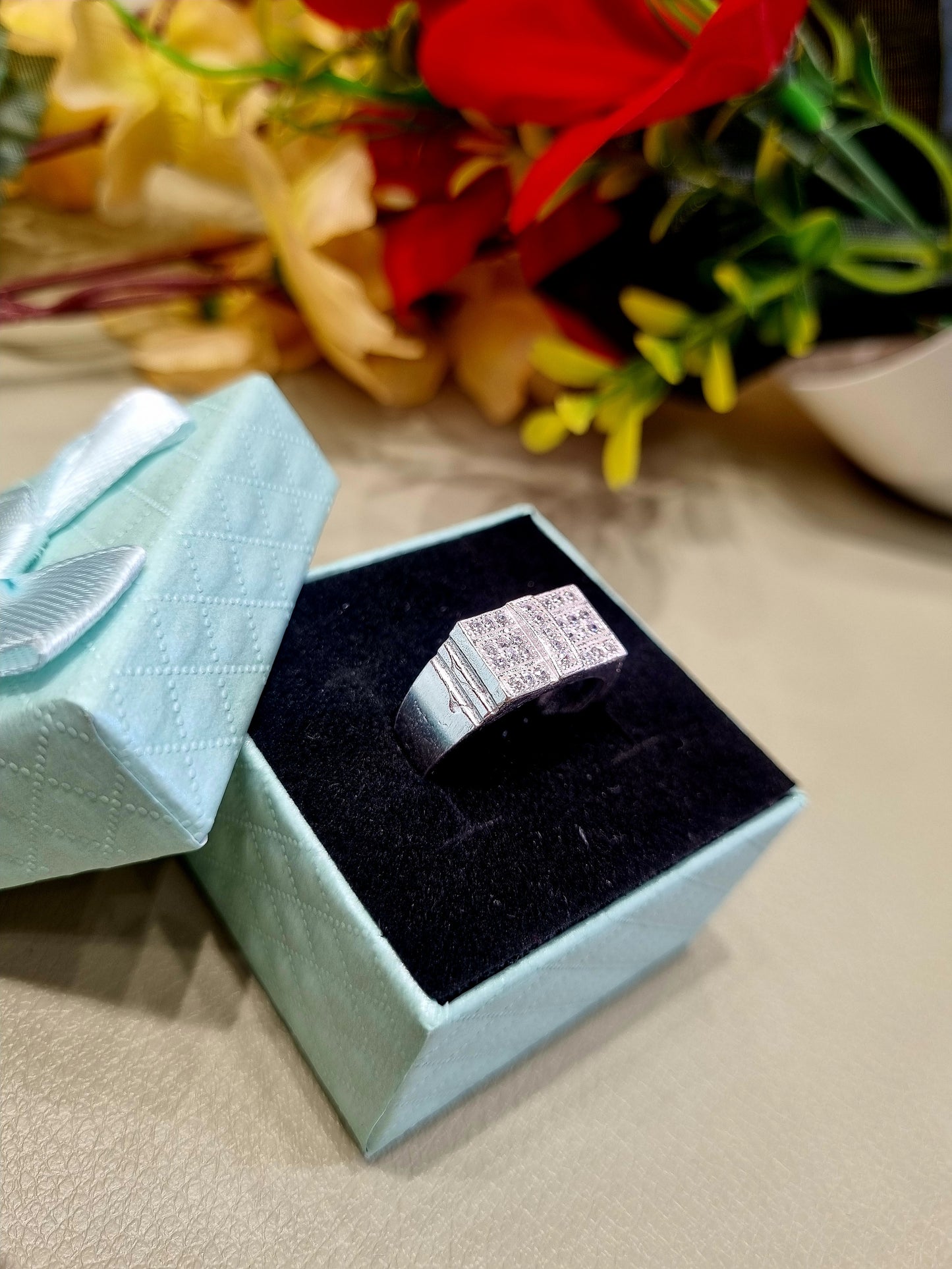 Sliver men's ring