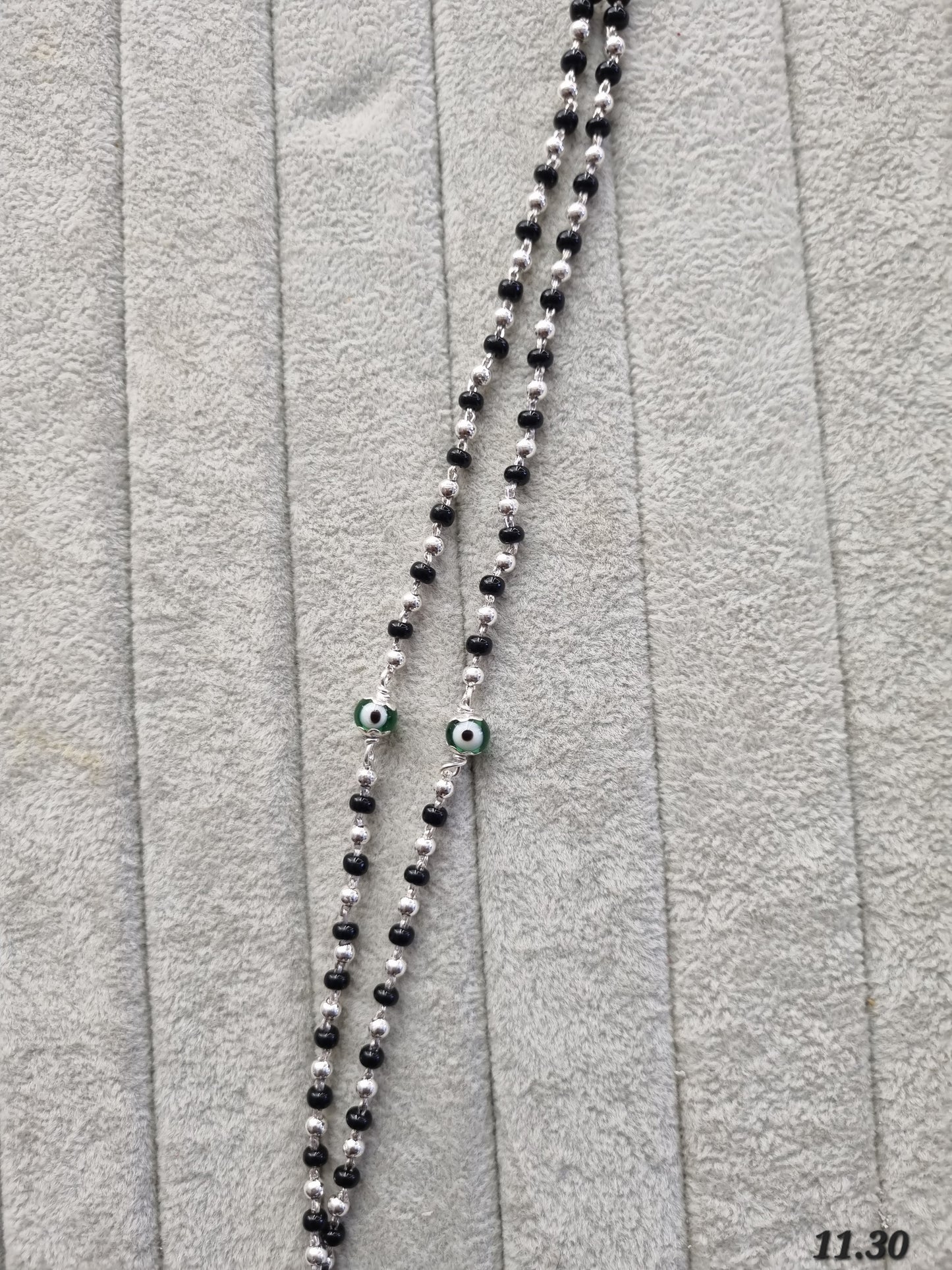 Premium silver dhaga payal