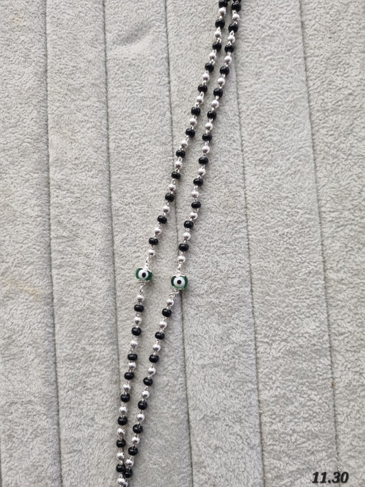 Premium silver dhaga payal
