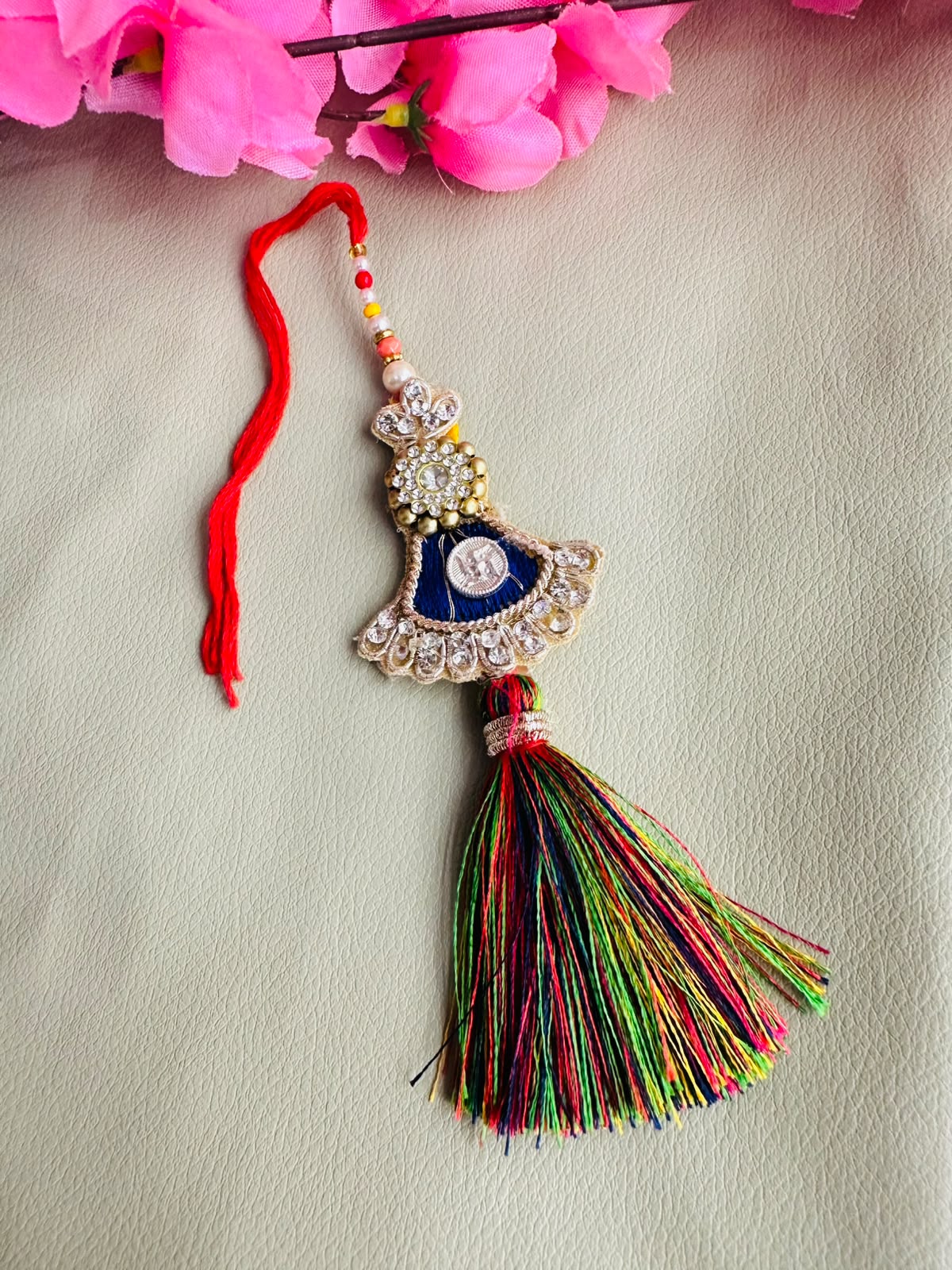 Premium silver rakhi