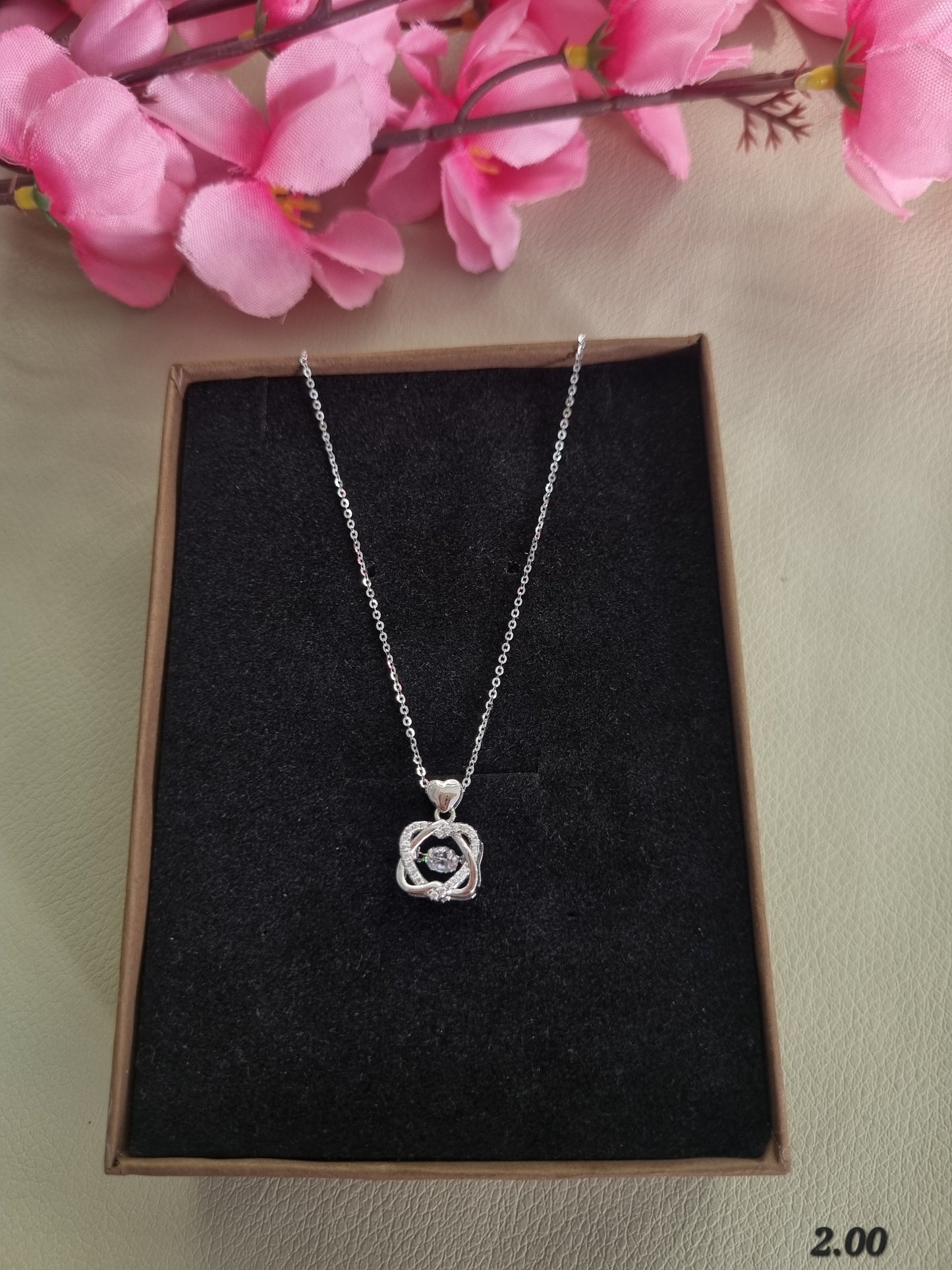 Silver chain pendant