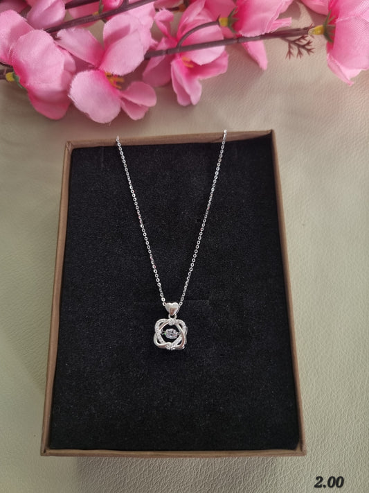 Silver chain pendant