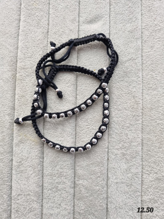 Premium silver dhaga payal