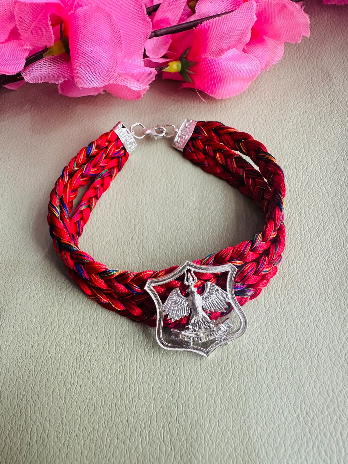 Premium silver rakhi