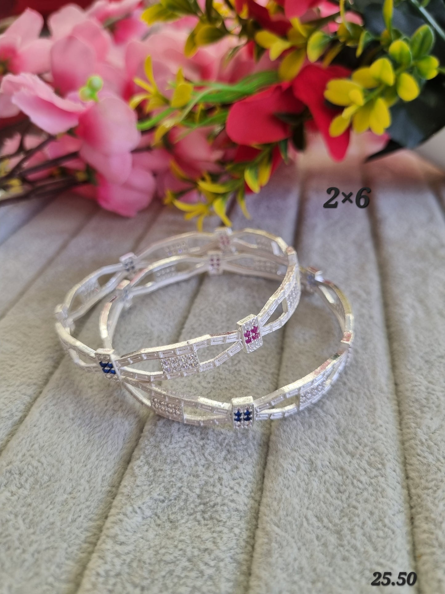 Premium silver daily wear bangles