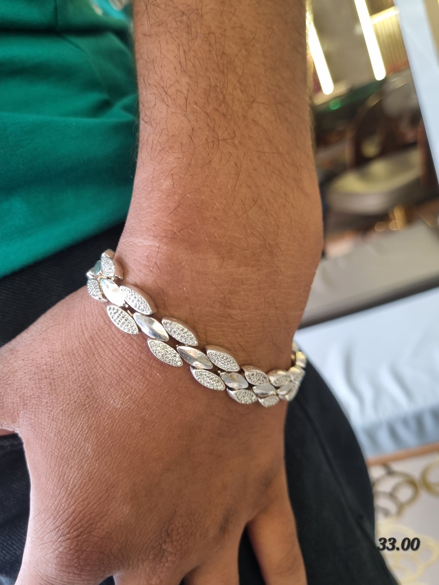 Sliver men's bracelet