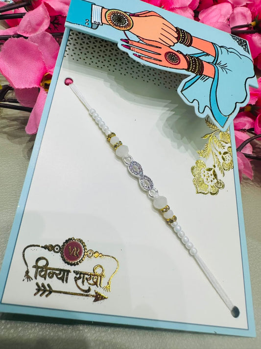 Premium silver rakhi