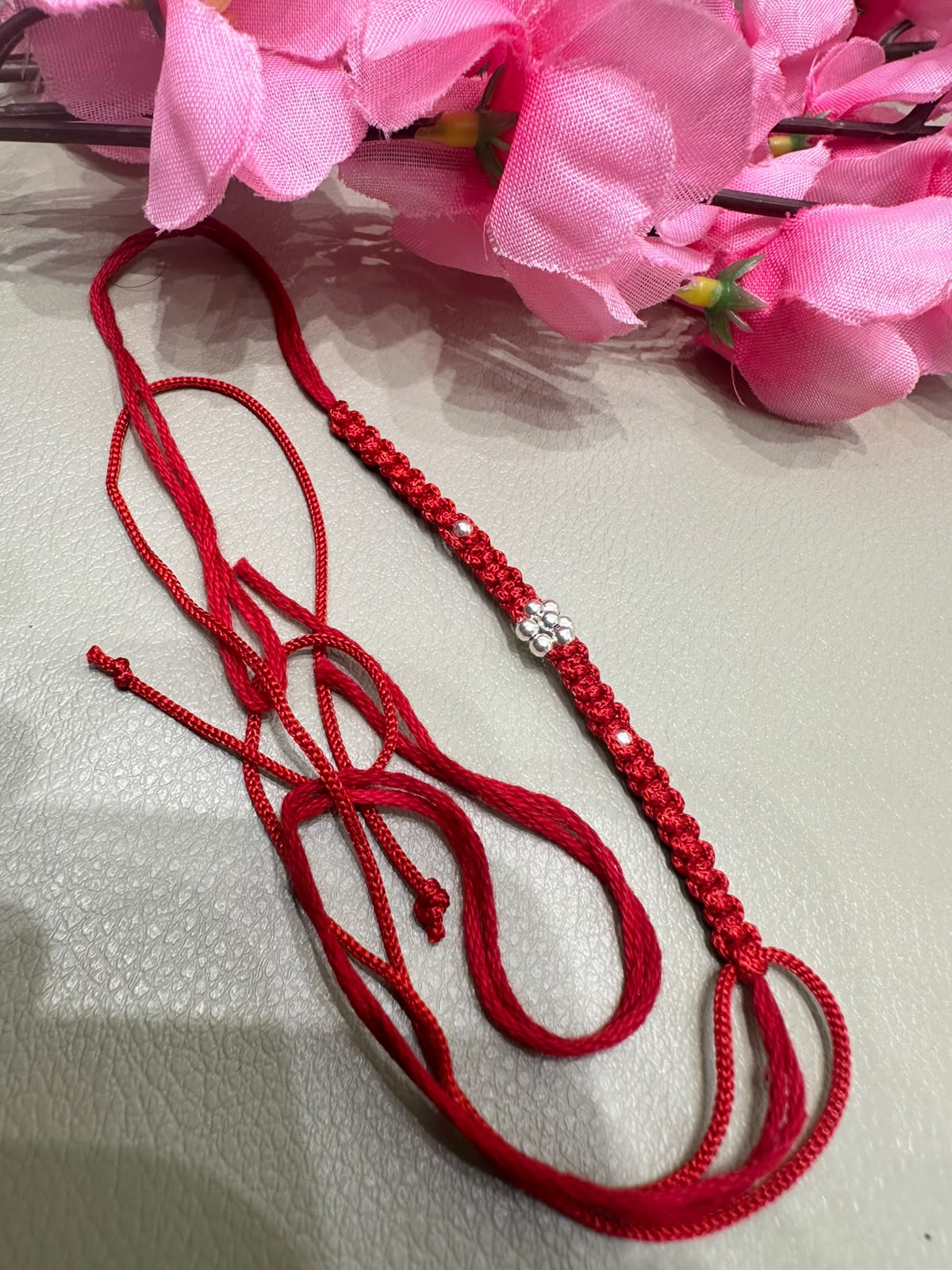 Premium silver rakhi